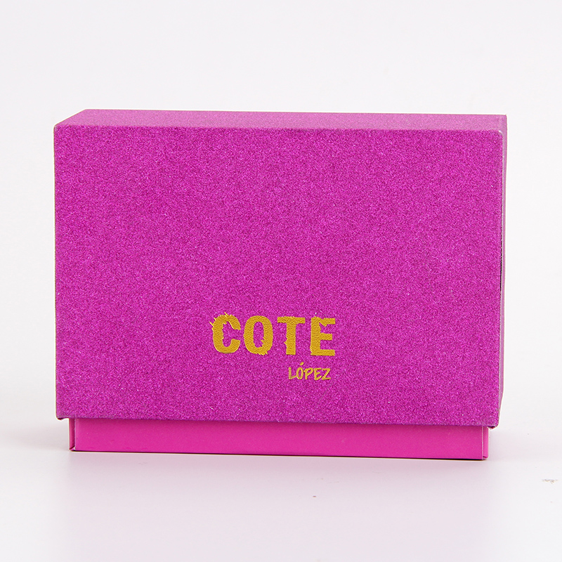 Luxuriöse, maßgeschneiderte Gold-Logo-Glitter-Rosa-Kosmetik-Lippenstift-Verpackungsbox