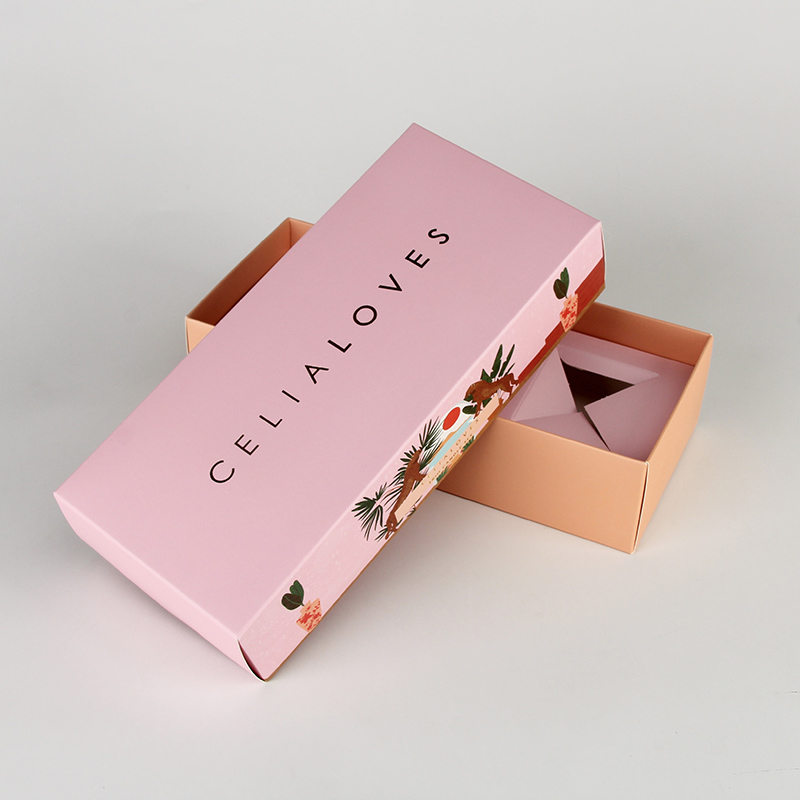 Kundenspezifisches Luxus-Rosa-Papier-Geschenkset 3 Duftkerzen-Box-Verpackung 