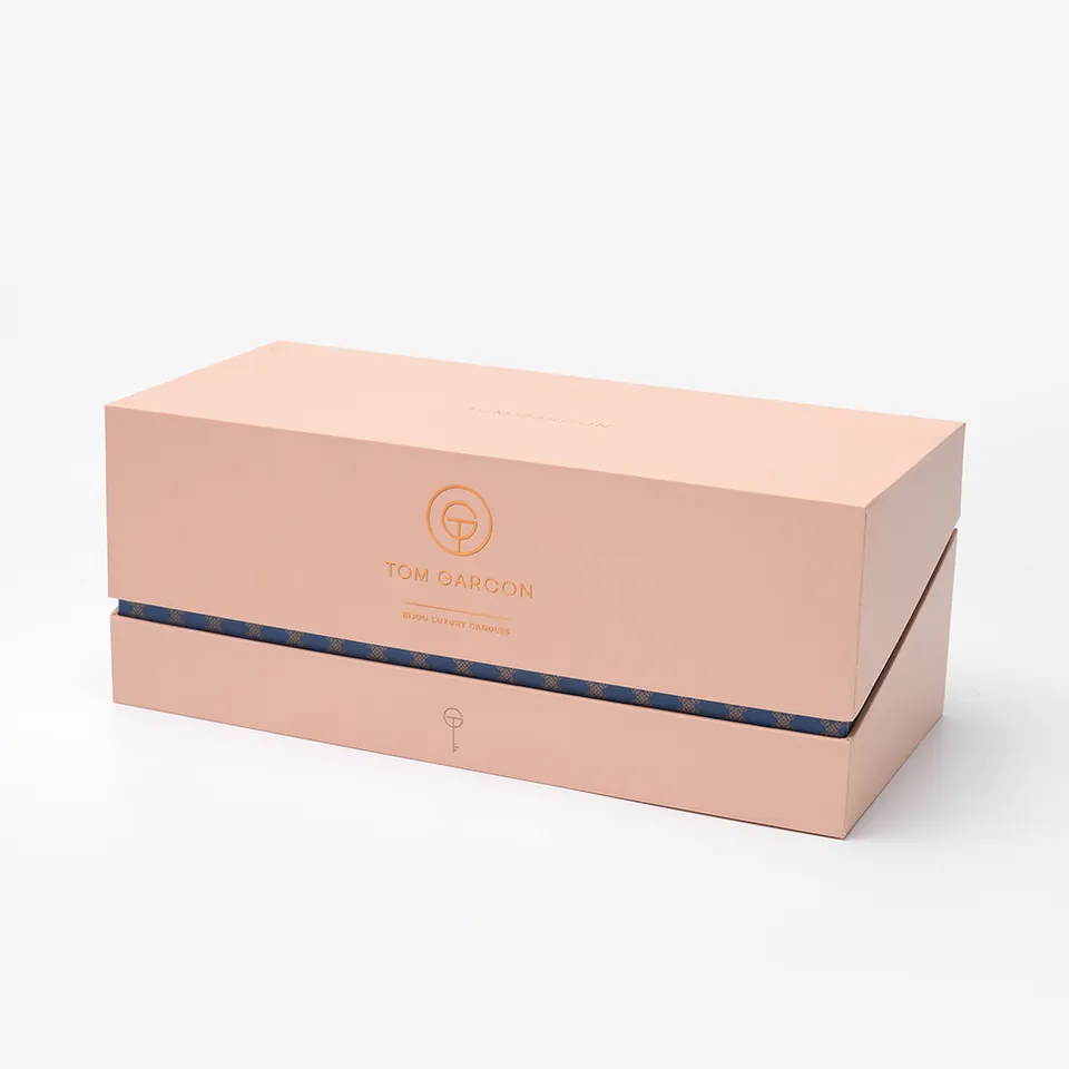 Individuell bedruckter Logo-Papier-Karton-Parfüm-Kerzen-Geschenk-Verpackungskasten 