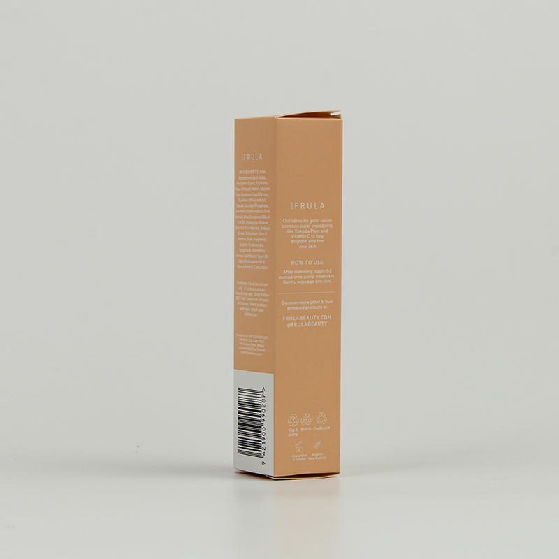 Kundenspezifische Verpackung für ätherische Öle aus recycelbarem Papier mit geprägtem Logo